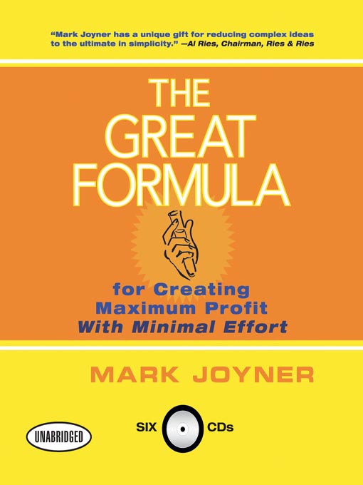 Title details for The Great Formula by Mark Joyner - Available